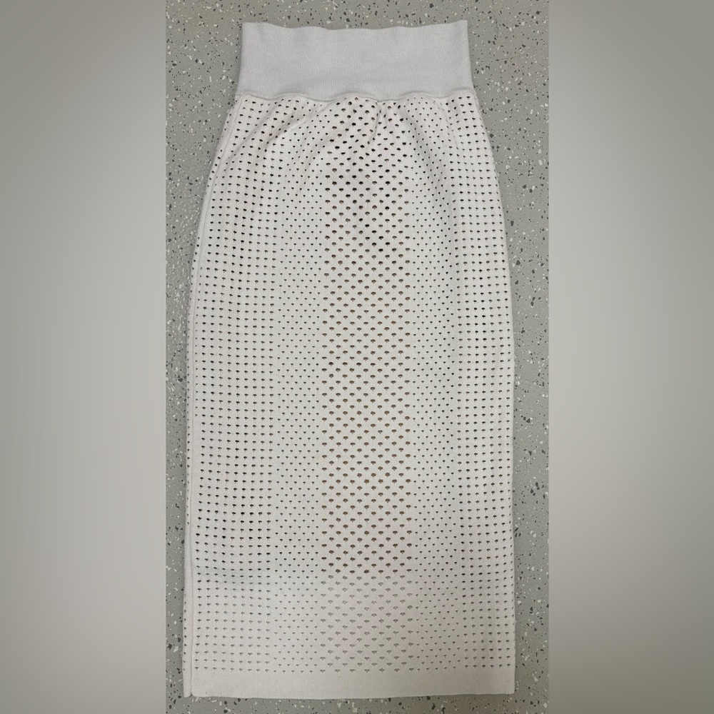 EXPRESS Unisex Soft Sexy Ivory Stunning Skirt [S]